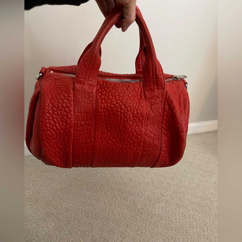 Alexander Wang Rocco bag red leather studded handbag - no strap.